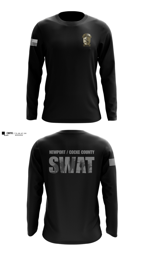 Long Sleeve Performance Shirt, Parrottsville PD, Police, Teamtime, Team time, sublimation, custom sports apparel, team uniforms, spirit wear, spiritwear, sports uniforms, custom shirts, team store, custom team store, fundraiser sports, apparel fundraiser
