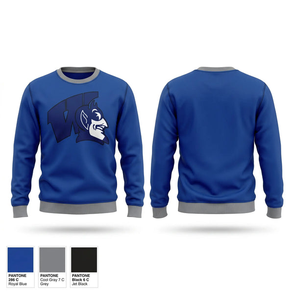 Crew Neck Sweatshirt, Wayne Community High School Wrestling, Wrestling, Teamtime, Team time, sublimation, custom sports apparel, team uniforms, spirit wear, spiritwear, sports uniforms, custom shirts, team store, custom team store, fundraiser sports, apparel fundraiser