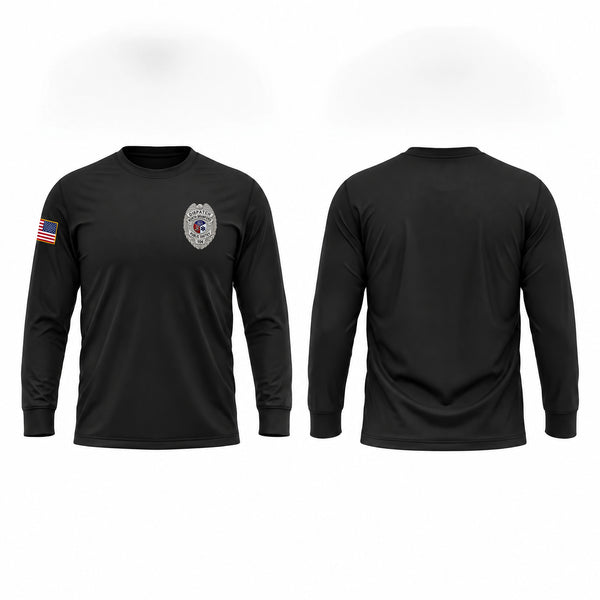 Long Sleeve Performance Shirt, North Branford, Police, Teamtime, Team time, sublimation, custom sports apparel, team uniforms, spirit wear, spiritwear, sports uniforms, custom shirts, team store, custom team store, fundraiser sports, apparel fundraiser