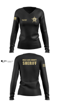 Mille Lacs County Sheriff Women's Long Sleeve V-neck Shirt - 1
