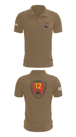 Short Sleeve Performance Polo, CLB 12, Marines, Teamtime, Team time, sublimation, custom sports apparel, team uniforms, spirit wear, spiritwear, sports uniforms, custom shirts, team store, custom team store, fundraiser sports, apparel fundraiser