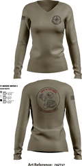 106 Hydraulic Shop 30264207 Women's Long Sleeve V-neck Shirt - 1