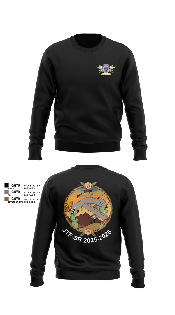 Crew Neck Sweatshirt, 2-10 AHB Knighthawks, Army, Teamtime, Team time, sublimation, custom sports apparel, team uniforms, spirit wear, spiritwear, sports uniforms, custom shirts, team store, custom team store, fundraiser sports, apparel fundraiser