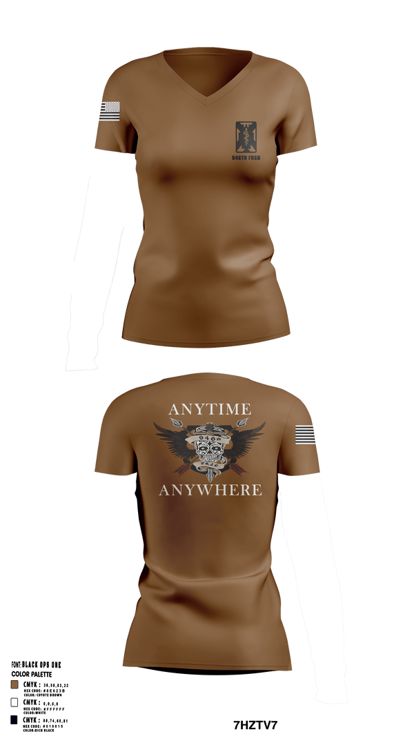 Women's Short Sleeve Vneck Shirt, 946th FRSD, Army, Teamtime, Team time, sublimation, custom sports apparel, team uniforms, spirit wear, spiritwear, sports uniforms, custom shirts, team store, custom team store, fundraiser sports, apparel fundraiser