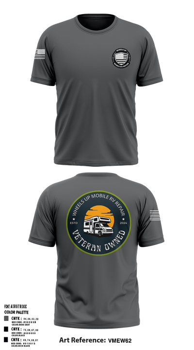 Wheels Up Mobile RV Repair 20024134 Short Sleeve Performance Shirt - 1