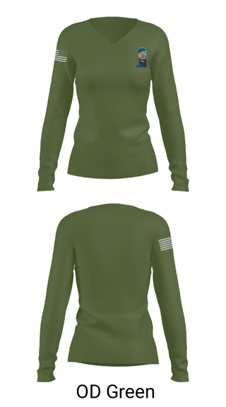 Women's Long Sleeve Vneck Shirt, SMW 777, Air Force, Teamtime, Team time, sublimation, custom sports apparel, team uniforms, spirit wear, spiritwear, sports uniforms, custom shirts, team store, custom team store, fundraiser sports, apparel fundraiser
