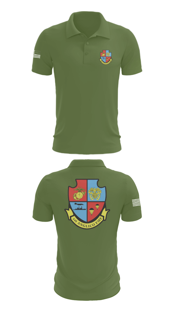 Short Sleeve Performance Polo, 1st Anglico, , Teamtime, Team time, sublimation, custom sports apparel, team uniforms, spirit wear, spiritwear, sports uniforms, custom shirts, team store, custom team store, fundraiser sports, apparel fundraiser