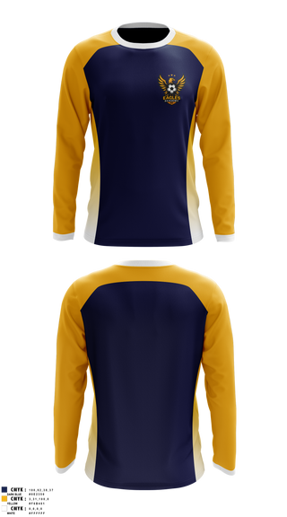 Long Sleeve Performance Shirt, Eagles SC, Men's Soccer, Teamtime, Team time, sublimation, custom sports apparel, team uniforms, spirit wear, spiritwear, sports uniforms, custom shirts, team store, custom team store, fundraiser sports, apparel fundraiser