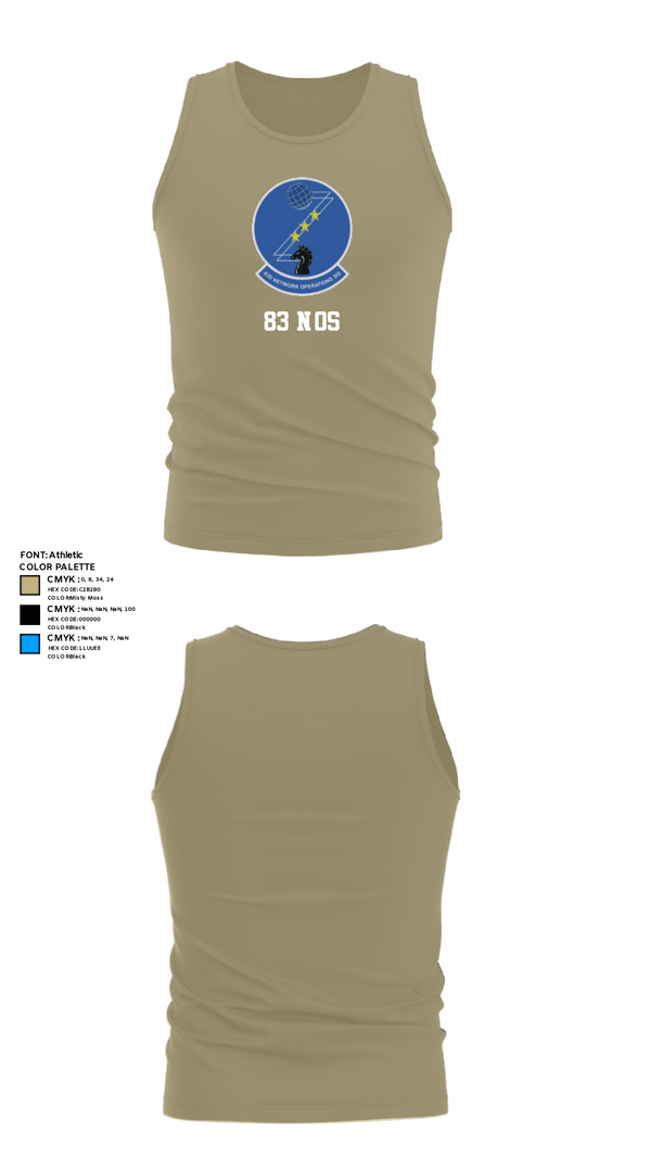 Tank Top, 83 NOS, Air Force, Teamtime, Team time, sublimation, custom sports apparel, team uniforms, spirit wear, spiritwear, sports uniforms, custom shirts, team store, custom team store, fundraiser sports, apparel fundraiser
