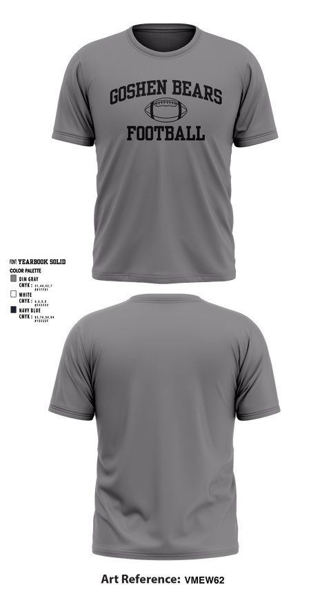Short Sleeve Performance Shirt, Goshen Bears, Football, Teamtime, Team time, sublimation, custom sports apparel, team uniforms, spirit wear, spiritwear, sports uniforms, custom shirts, team store, custom team store, fundraiser sports, apparel fundraiser