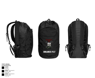 Gear Bag, Organics plt, Marines, Teamtime, Team time, sublimation, custom sports apparel, team uniforms, spirit wear, spiritwear, sports uniforms, custom shirts, team store, custom team store, fundraiser sports, apparel fundraiser