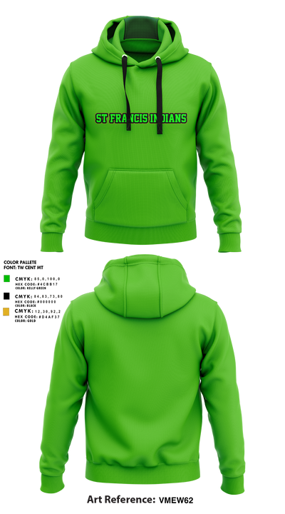 St Francis Indians 46876666 Hoodie - 2