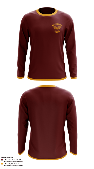 Meade High School Track 444243 Long Sleeve Performance Shirt - 2