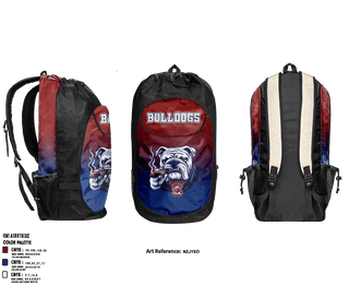 Gear Bag, Bulldogs, Men's Basketball, Teamtime, Team time, sublimation, custom sports apparel, team uniforms, spirit wear, spiritwear, sports uniforms, custom shirts, team store, custom team store, fundraiser sports, apparel fundraiser