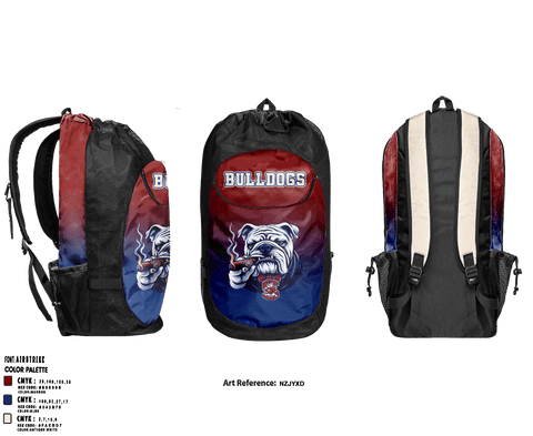 Gear Bag, Bulldogs, Men's Basketball, Teamtime, Team time, sublimation, custom sports apparel, team uniforms, spirit wear, spiritwear, sports uniforms, custom shirts, team store, custom team store, fundraiser sports, apparel fundraiser
