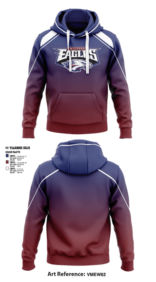 Hoodie, Milford Eagles Pop Warner Football and Cheer, Football, Teamtime, Team time, sublimation, custom sports apparel, team uniforms, spirit wear, spiritwear, sports uniforms, custom shirts, team store, custom team store, fundraiser sports, apparel fundraiser