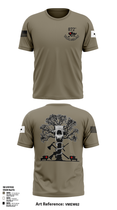 872 Ground Ambulance 8191763 Short Sleeve Performance Shirt - 1