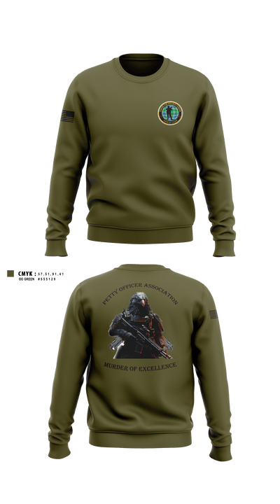 Center for Security Forces Detachment Chesapeake 88189039 Crew Neck Sweatshirt - 3