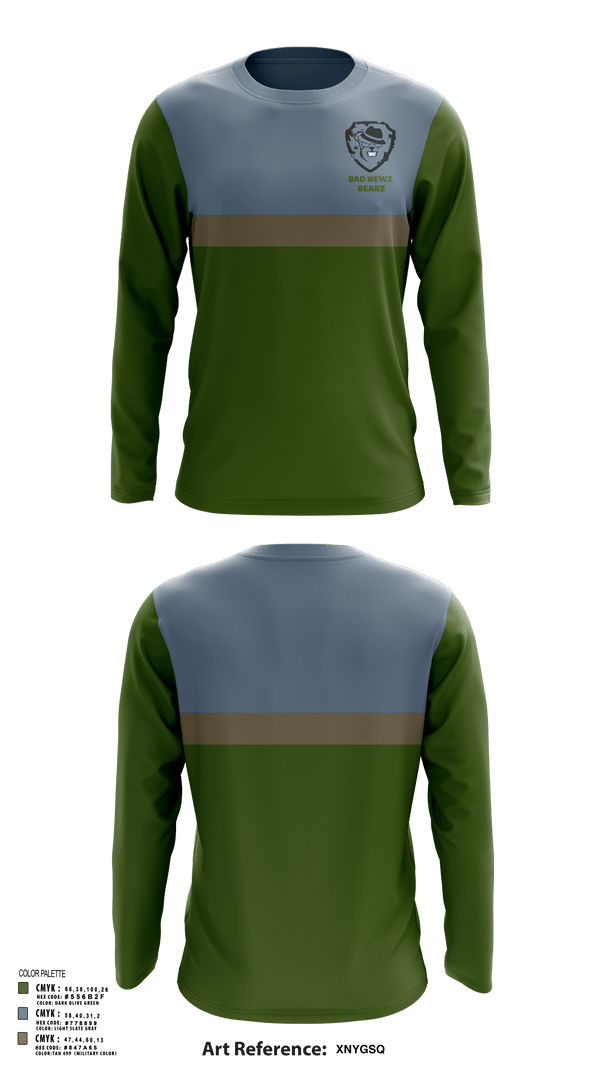 Long Sleeve Performance Shirt, Bad Newz Bearz, E-Sports, Teamtime, Team time, sublimation, custom sports apparel, team uniforms, spirit wear, spiritwear, sports uniforms, custom shirts, team store, custom team store, fundraiser sports, apparel fundraiser