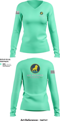 APE Polish & Service 44310358 Women's Long Sleeve V-neck Shirt - 23