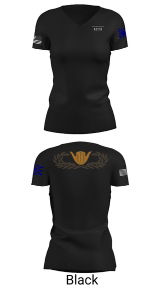 Womens Short Sleeve Vneck Shirt, KISARAZU COMBAT TRAINING UNIT, Army, Teamtime, Team time, sublimation, custom sports apparel, team uniforms, spirit wear, spiritwear, sports uniforms, custom shirts, team store, custom team store, fundraiser sports, apparel fundraiser