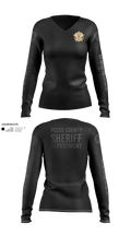 Pecos County Sheriff’s Office 17805980 Women's Long Sleeve V-neck Shirt - 40