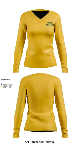 Womens Long Sleeve Vneck Shirt, Gholson, Women's Basketball, Teamtime, Team time, sublimation, custom sports apparel, team uniforms, spirit wear, spiritwear, sports uniforms, custom shirts, team store, custom team store, fundraiser sports, apparel fundraiser