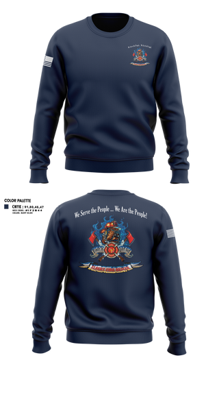 Crew Neck Sweatshirt, Elbert Fire Protection District Colorado, Fire Department, Teamtime, Team time, sublimation, custom sports apparel, team uniforms, spirit wear, spiritwear, sports uniforms, custom shirts, team store, custom team store, fundraiser sports, apparel fundraiser