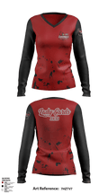 Lady Cardinals 2K13  Women's Long Sleeve V-neck Shirt - 1