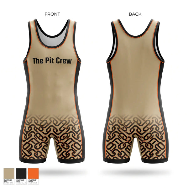 Wrestling Singlet, The Pit Crew, Wrestling, Teamtime, Team time, sublimation, custom sports apparel, team uniforms, spirit wear, spiritwear, sports uniforms, custom shirts, team store, custom team store, fundraiser sports, apparel fundraiser