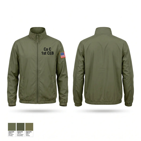 Windbreaker, Co C, 1st CEB, Marines, Teamtime, Team time, sublimation, custom sports apparel, team uniforms, spirit wear, spiritwear, sports uniforms, custom shirts, team store, custom team store, fundraiser sports, apparel fundraiser