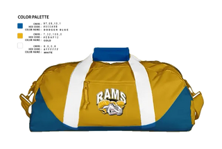 Duffle Bag, Brogden Rams, Baseball, Teamtime, Team time, sublimation, custom sports apparel, team uniforms, spirit wear, spiritwear, sports uniforms, custom shirts, team store, custom team store, fundraiser sports, apparel fundraiser