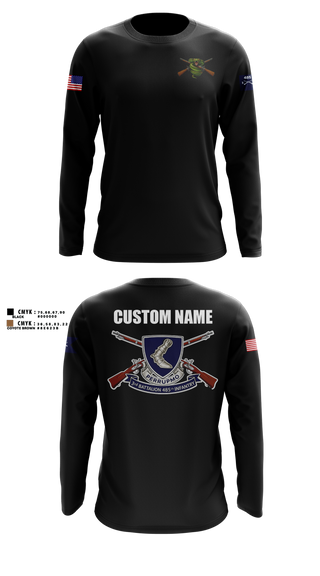 Long Sleeve Performance Shirt, 3/485th IN BN VIPERS, Army, Teamtime, Team time, sublimation, custom sports apparel, team uniforms, spirit wear, spiritwear, sports uniforms, custom shirts, team store, custom team store, fundraiser sports, apparel fundraiser