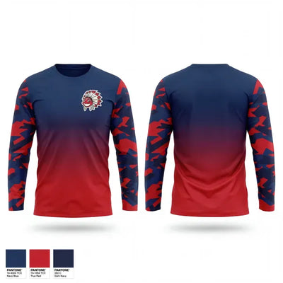 Hill City Indians 57777867 Long Sleeve Performance Shirt 1