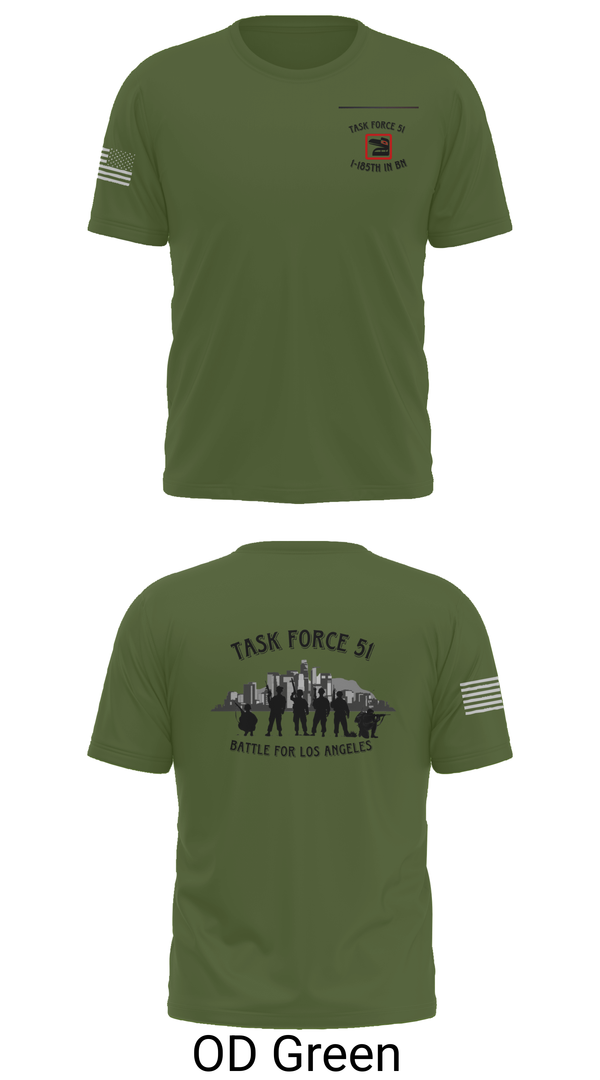Old School Cotton Feel Shirt, 1-185th IN BN, , Teamtime, Team time, sublimation, custom sports apparel, team uniforms, spirit wear, spiritwear, sports uniforms, custom shirts, team store, custom team store, fundraiser sports, apparel fundraiser