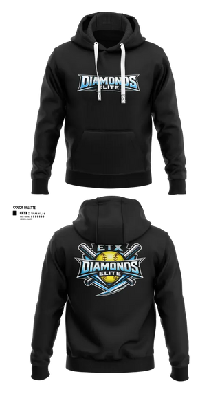Hoodie, ETX Diamonds Elite, Softball, Teamtime, Team time, sublimation, custom sports apparel, team uniforms, spirit wear, spiritwear, sports uniforms, custom shirts, team store, custom team store, fundraiser sports, apparel fundraiser