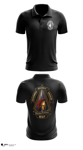 Short Sleeve Performance Polo, DET 3, INARNG R&R BN, National Guard, Teamtime, Team time, sublimation, custom sports apparel, team uniforms, spirit wear, spiritwear, sports uniforms, custom shirts, team store, custom team store, fundraiser sports, apparel fundraiser