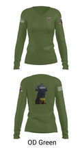 Sheriff Transportation 46102117 Women's Long Sleeve V-neck Shirt - 54