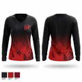 BLURRR ELITE 78567830 Women's Long Sleeve V-neck Shirt - 1