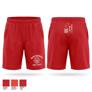 Athletic Shorts With Pockets, Montgomery Fire Department, Fire Department, Teamtime, Team time, sublimation, custom sports apparel, team uniforms, spirit wear, spiritwear, sports uniforms, custom shirts, team store, custom team store, fundraiser sports, apparel fundraiser