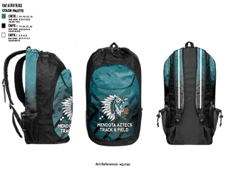 Gear Bag, Mendota Aztecs, Track & Field, Teamtime, Team time, sublimation, custom sports apparel, team uniforms, spirit wear, spiritwear, sports uniforms, custom shirts, team store, custom team store, fundraiser sports, apparel fundraiser