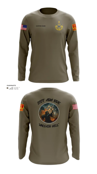 Long Sleeve Performance Shirt, HHB, 31st ADA BDE, , Teamtime, Team time, sublimation, custom sports apparel, team uniforms, spirit wear, spiritwear, sports uniforms, custom shirts, team store, custom team store, fundraiser sports, apparel fundraiser