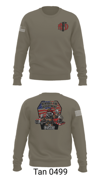 Crew Neck Sweatshirt, Newport Fire Dept, Fire Department, Teamtime, Team time, sublimation, custom sports apparel, team uniforms, spirit wear, spiritwear, sports uniforms, custom shirts, team store, custom team store, fundraiser sports, apparel fundraiser