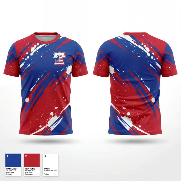 Old School Cotton Feel Shirt, Liberty Bell Baseball, Baseball, Teamtime, Team time, sublimation, custom sports apparel, team uniforms, spirit wear, spiritwear, sports uniforms, custom shirts, team store, custom team store, fundraiser sports, apparel fundraiser