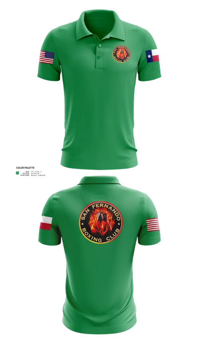 San Fernando Boxing Club 92427997 Short Sleeve Performance Polo - 51 (1)