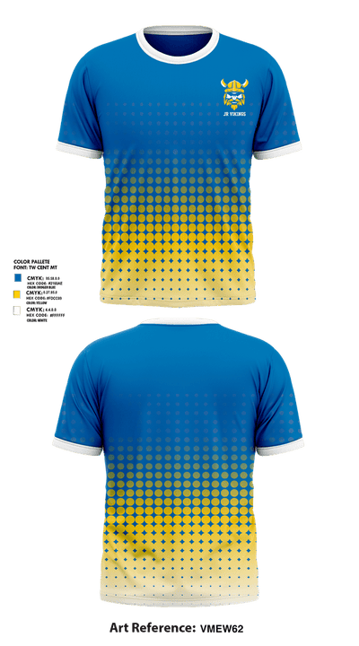 Jr Vikings 70392092 Short Sleeve Performance Shirt - 1