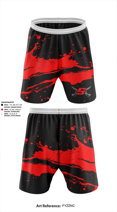 Shannon Red Raiders Athletic Shorts With Pockets - 2
