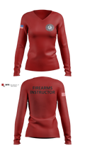 Firearms instructor Women's Long Sleeve V-neck Shirt - 5
