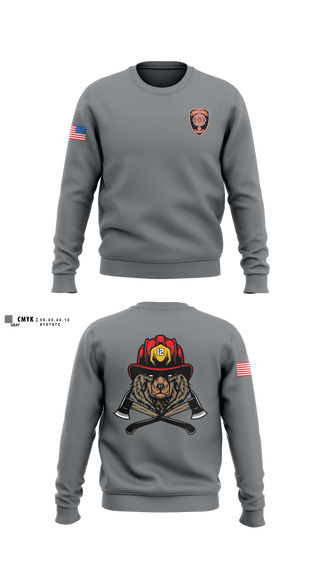 Crew Neck Sweatshirt, Stewart County Fire Rescue, Fire Department, Teamtime, Team time, sublimation, custom sports apparel, team uniforms, spirit wear, spiritwear, sports uniforms, custom shirts, team store, custom team store, fundraiser sports, apparel fundraiser