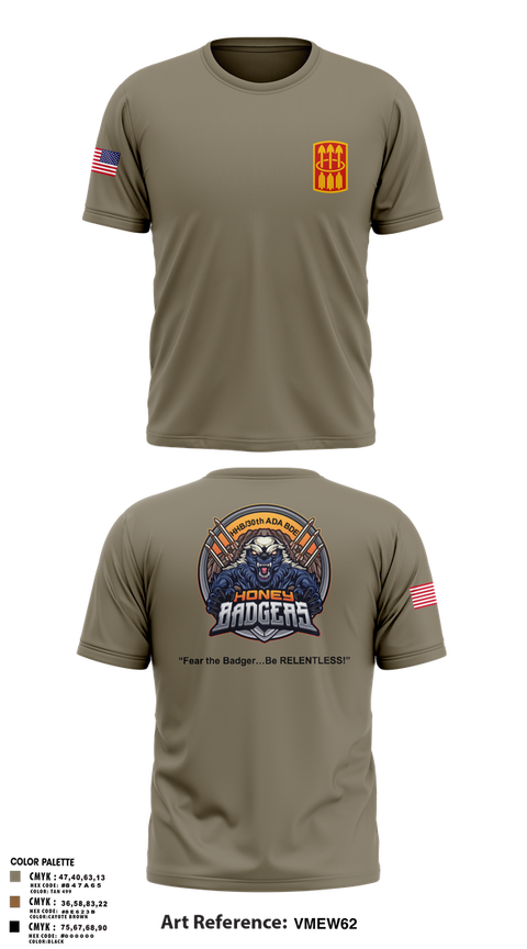 Short Sleeve Performance Shirt, Honey Badgers / 30X, Army, Teamtime, Team time, sublimation, custom sports apparel, team uniforms, spirit wear, spiritwear, sports uniforms, custom shirts, team store, custom team store, fundraiser sports, apparel fundraiser
